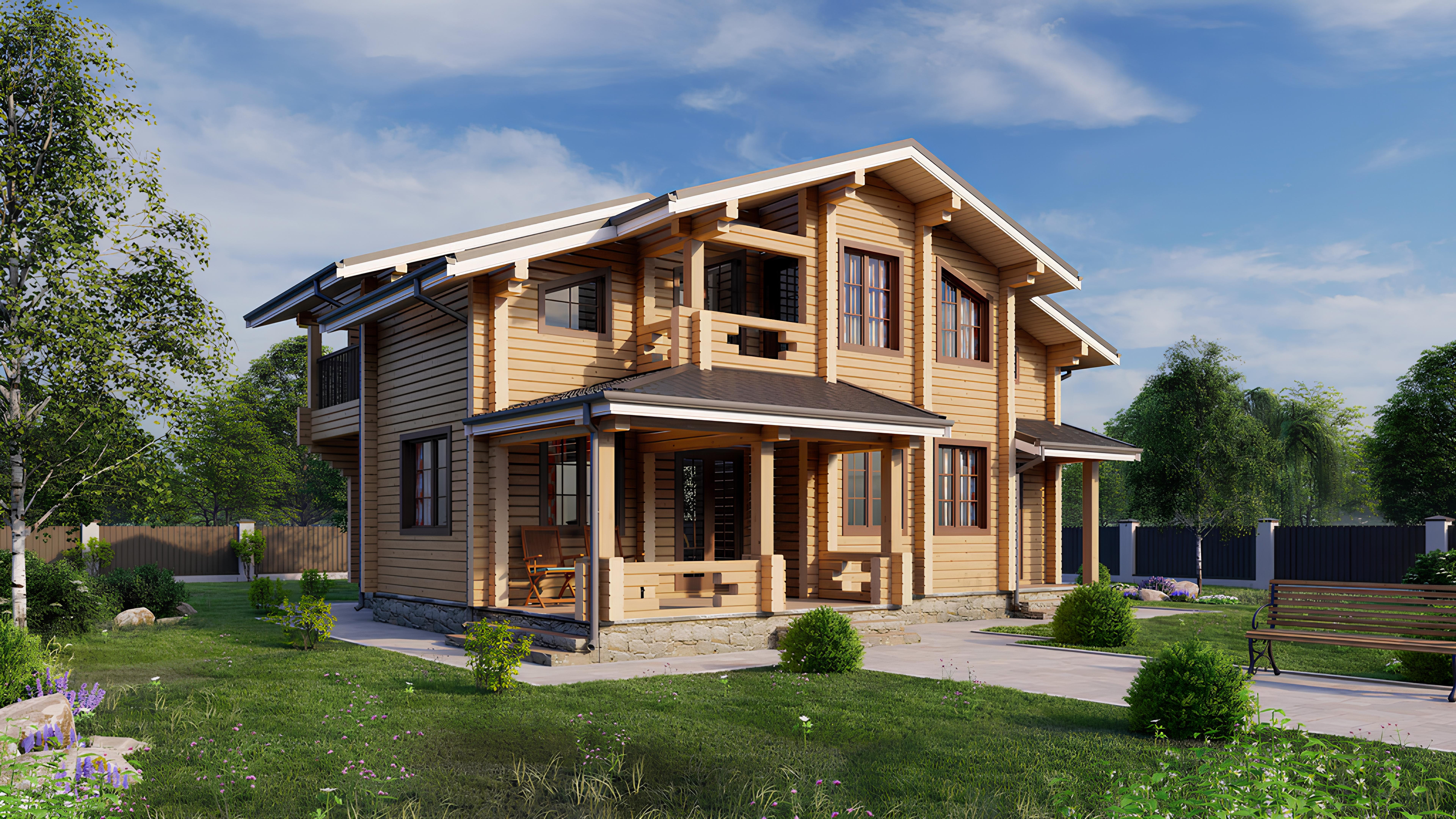 Дом из клееного бруса VZ-383